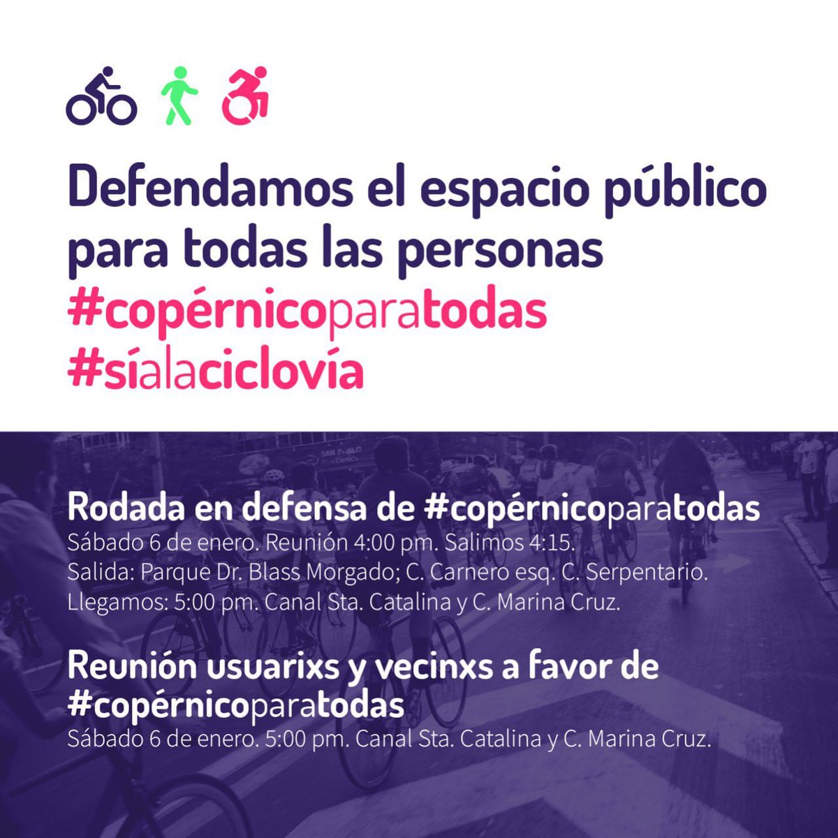 CarlosLZ's tweet photo. Dentro de unas décadas, cuando haya ciclovías por todos lados y la bici sea la primera opción indiscutible para distancias cortas, podrás contar que no fue así todo el tiempo, que te rifaste para lograrlo junto con tus amigos.

Sal a rodar este sábado. Te necesitamos https://t.co/pVYBD13GN0