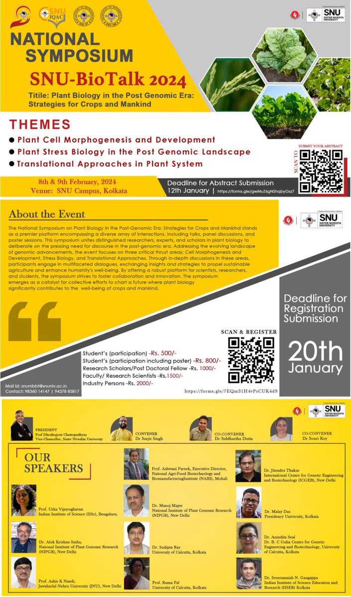 Surjit01121990's tweet photo. Dear All,

Hurry up. 

To submit your abstract please click https://t.co/Ko7I46TdBq Last date for abstract submission is 12th January 2024. For registration please click https://t.co/oy2vxoxtzv. https://t.co/EzbxICyg6m