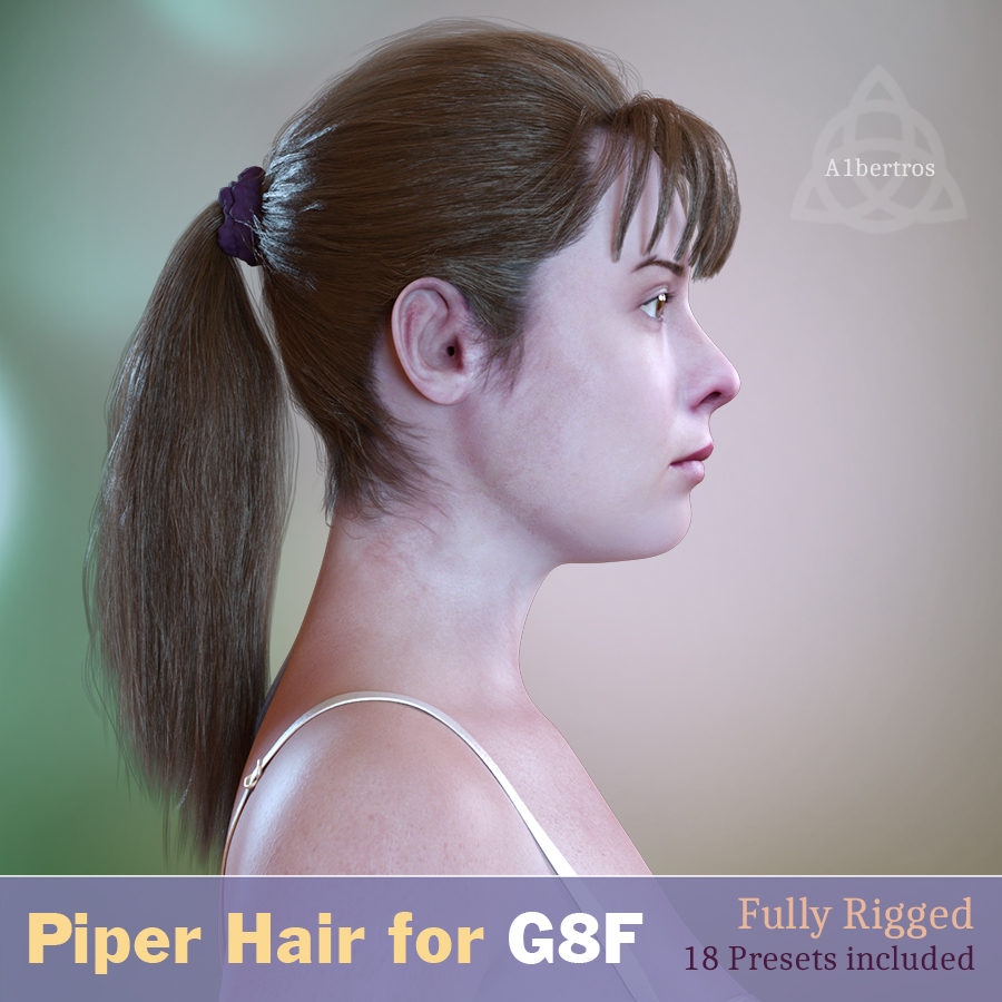 NSF_Games's tweet photo. Piper Hair for G8 Female

Fully rigged and posable Ponytail Hairstyle for Genesis 8.

Patreon for more: https://t.co/whruj46YXe https://t.co/OeWFXAu4XV