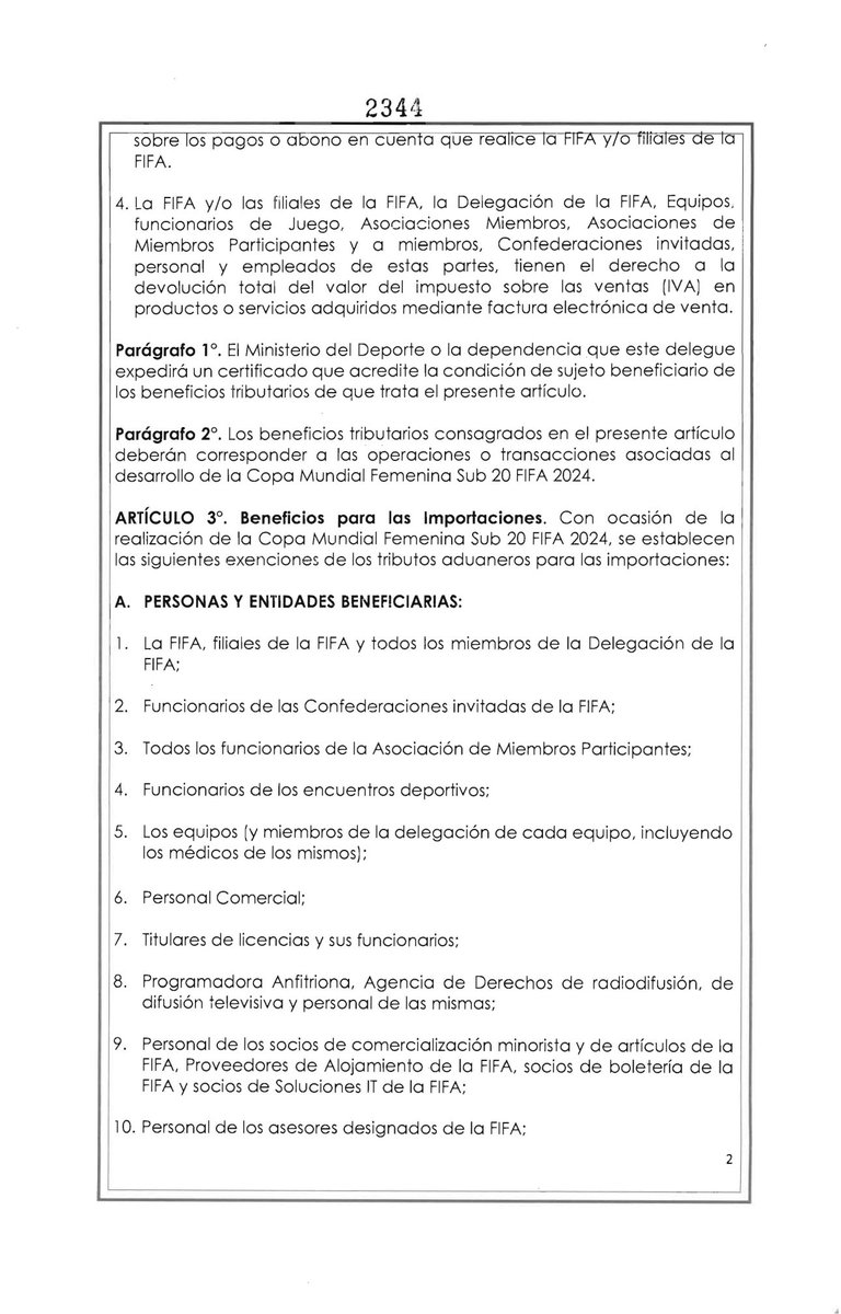 infopresidencia's tweet image. El Presidente @petrogustavo sancionó la ley que busca establecer mecanismos que faciliten y promuevan la realización de la Copa Mundial Femenina Sub 20 de la FIFA en el territorio nacional en el año 2024, a través de exenciones de impuestos de carácter nacional y tributos…