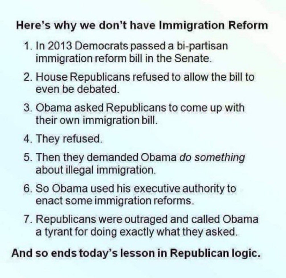 <a href="/SpeakerJohnson/">Speaker Mike Johnson</a> I thought the Bible was your guide. Where  in the Bible does it say lie about everything?

let's not forget, the Republicans voted to eliminate thousands of border patrol agents and undercut the fentanyl crack down, they oppose the record border security funding <a href="/POTUS/">President Donald J. Trump</a> delivered