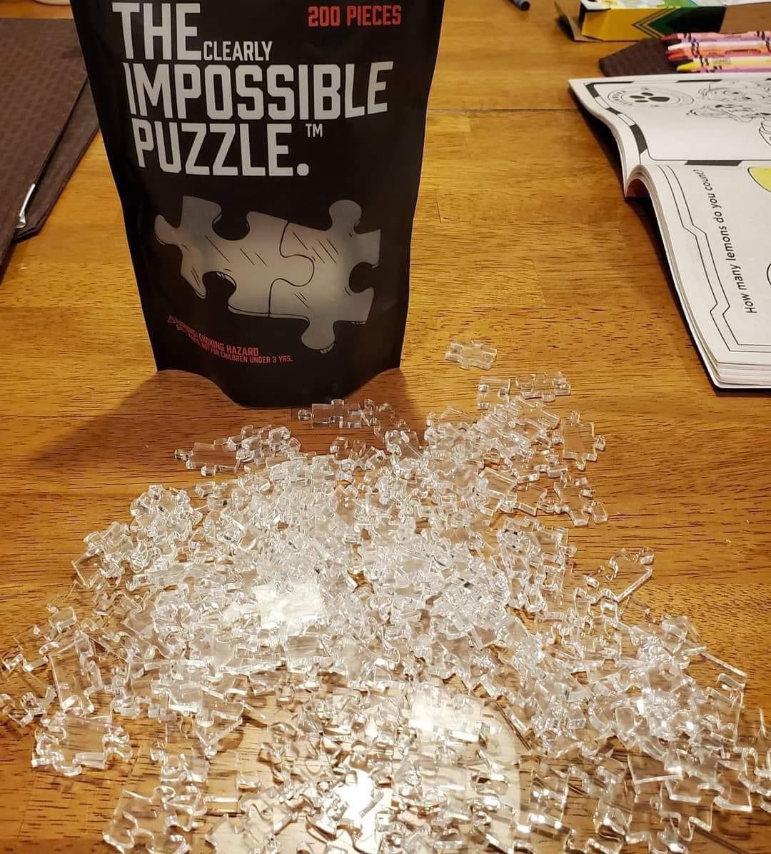 Medium 200 Piece Puzzle – The Clearly Impossible Puzzle