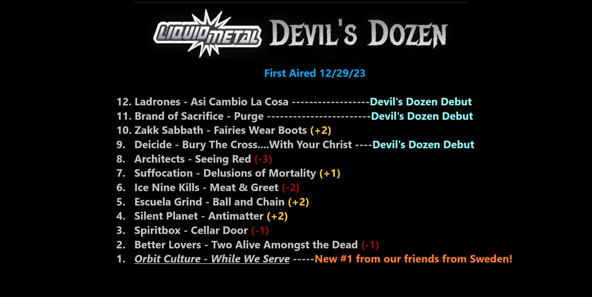 Devil's Dozen Countdown tweet media