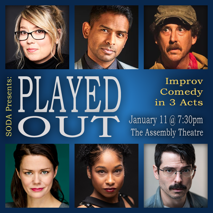 Theatre on-demand from world-class improv comedians.

Each show is a brand-new, tailored-to-you, #unscripted play with all the beauty, hilarity, grittiness, and gravitas you'd expect of a quality #Toronto #theatre company.

plainstage.com/events/soda-pr…
#SODAimpro #PlayedOut #theaTO