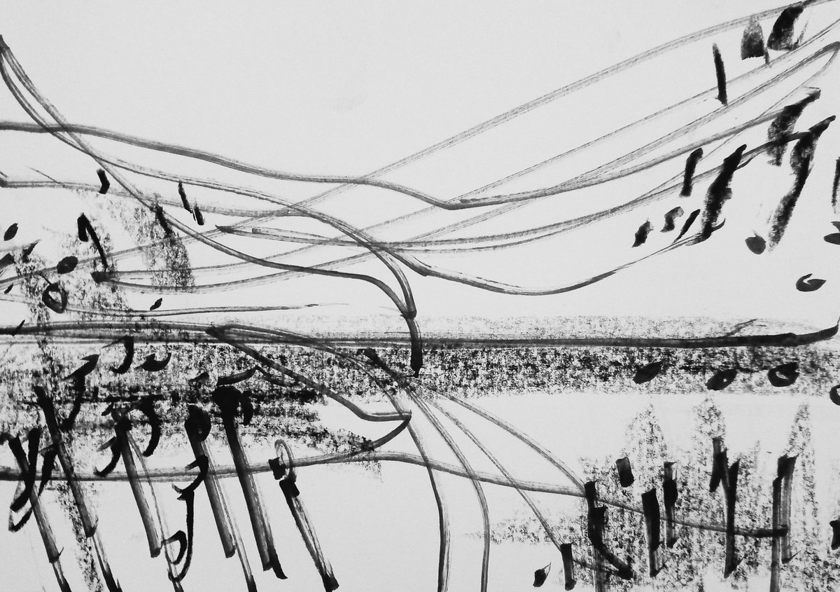 JamesAbellArt's tweet photo. #draweveryday #everyday " memories of the #saltmarshes " #pen amd #waxstick on paper digital colour #strange #dreams #northnorfolk #art #symbols https://t.co/WkWmZZ8k6U