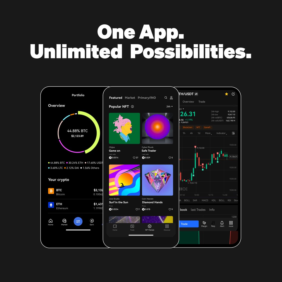 OKX: your new favourite crypto & Web3 app. 1️⃣ New to crypto? Use OKX Lite  to get started. 2️⃣ Into NFTs, dApps? Opt for self-custody with OKX Wallet.  3️⃣ Crypto trader? Use