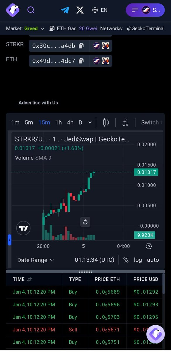 Francis24515249's tweet photo. So excited about @rocket_stark : #STRKR TOKEN $strkr ( x5 Mcap starting near 240 k USD mc) . Trade on : #Starknet Dexes:
#AVNU 
#jediswap
Now mc  >$ 1 M  🙀📈
What we can EXPECT having #strk $STRK airdrop release at the corner? https://t.co/ONhxYKM1FV
