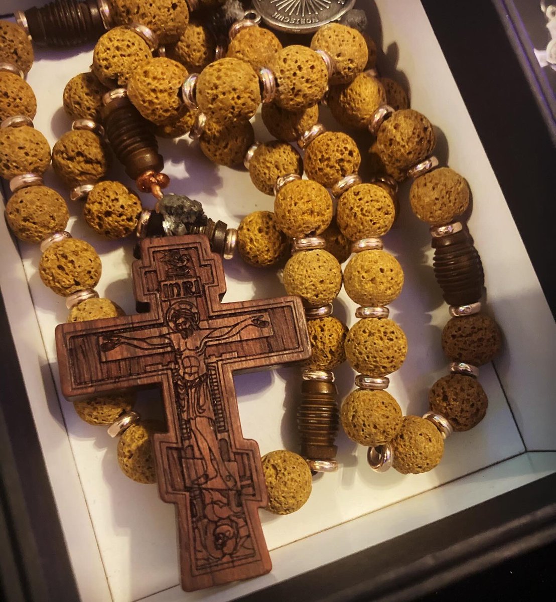 i made a bunch of rosaries 📿