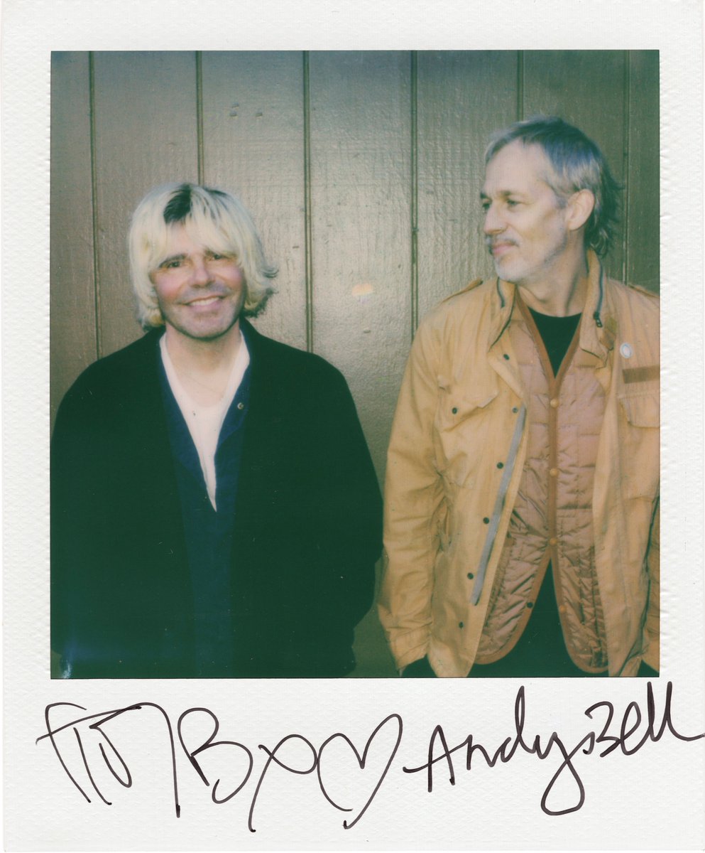 ANDY BELL x TIM BURGESS✨ We were thoroughly delighted to be in the same place at the same time with legends @Tim_Burgess and @Andybebop ahead of the the CHARLATANS x RIDE 2024 U.S. tour kick-off tonight at the Fillmore in San Francisco [cc: @rideox4 @thecharlatans ] ✨📸:WMF