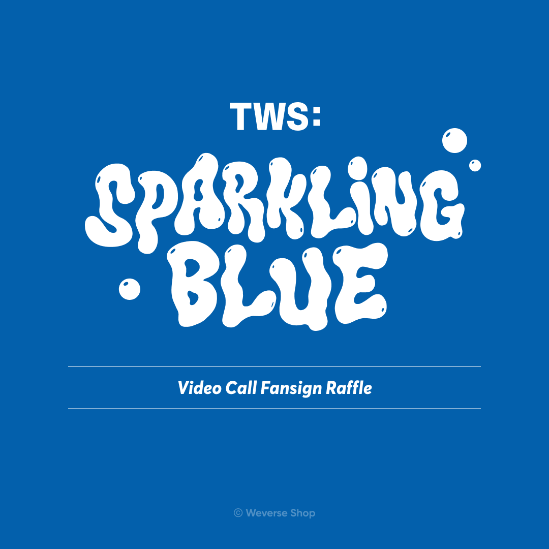 #TWS (@TWS_PLEDIS) 1st Mini Album ‘Sparkling Blue’ 예약 구매자 대상 영상통화 팬사인회 안내✨💙 두근두근 설레는 첫만남의 기회, 지금 #WeverseShop 에서 만나보세요! 📍 응모대상 : Weverse Shop GLOBAL에서 ‘Sparkling Blue’ 를 1장 이상 구매 후 이벤트에 응모 완료한 고객 📍 응모기간 :…