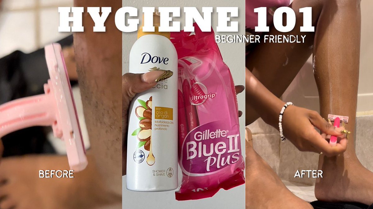 Detailed Tutorial on how to shave your legs using dove’s mousse body wash ! 

youtu.be/rZ2lMLnSt4c?si…