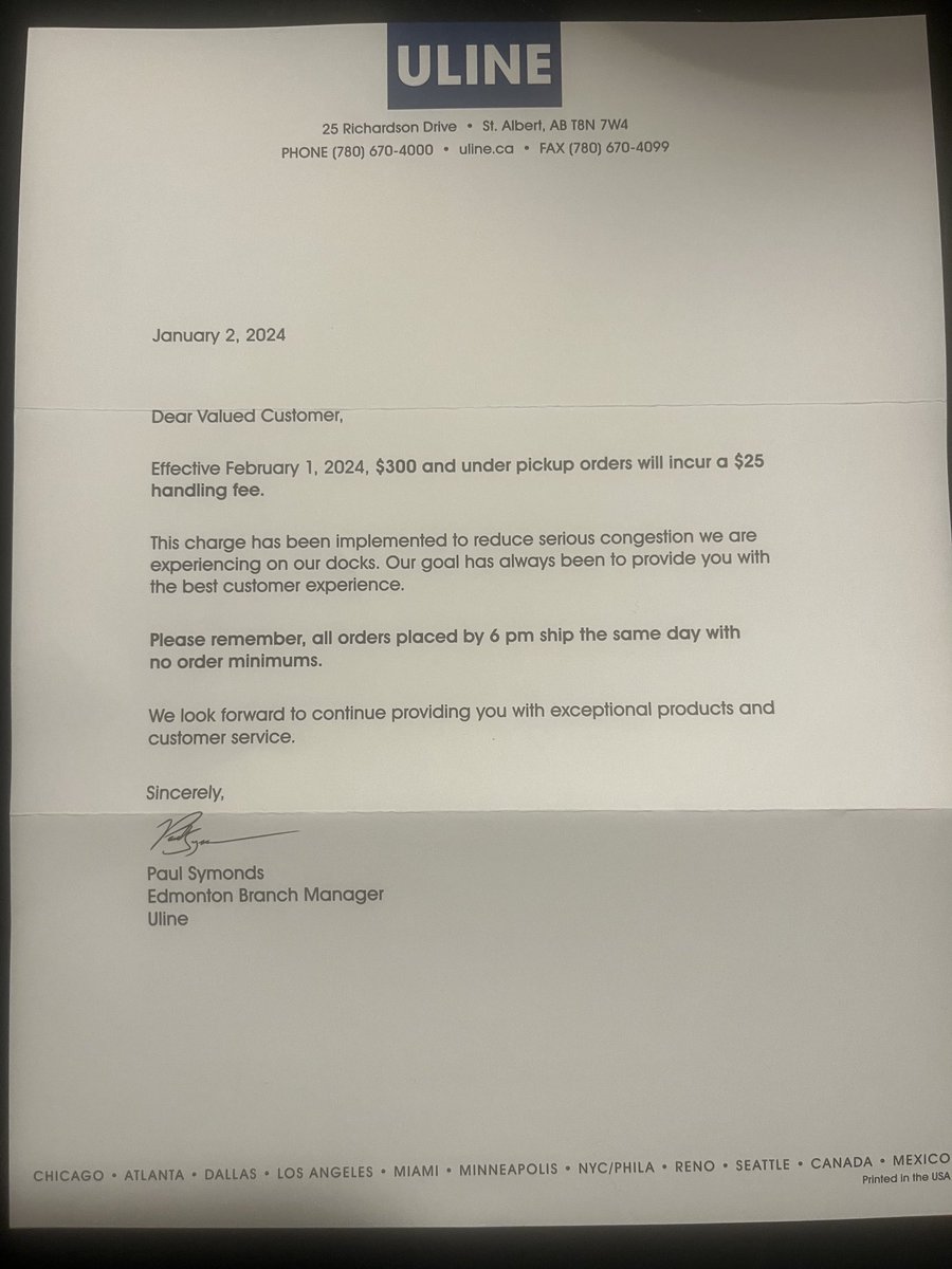 ⁦Thanks ⁦<a href="/uline/">Uline</a>⁩ for making Amazon our #1 choice you made it easy
