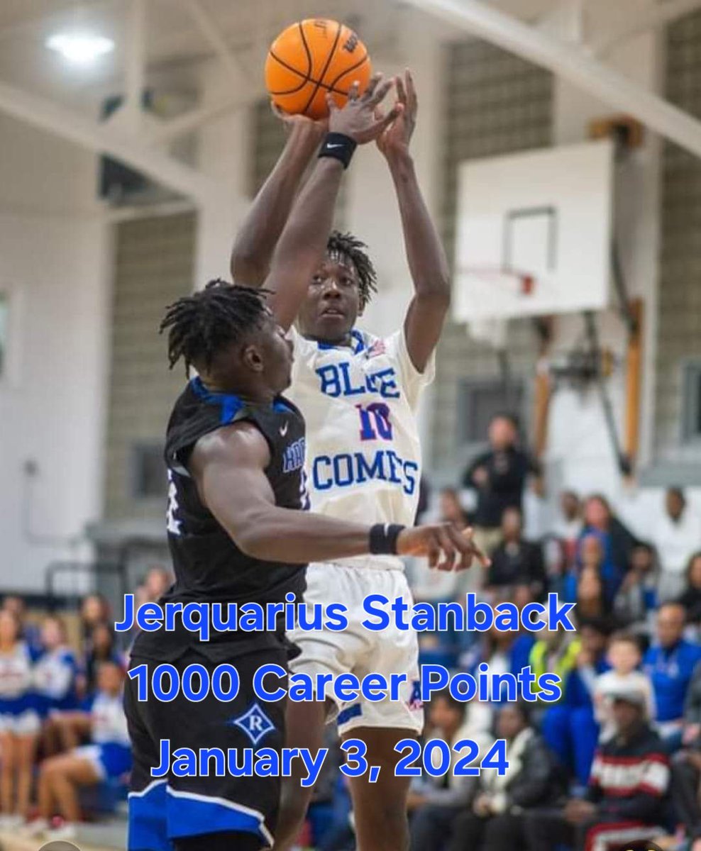 Congratulations to <a href="/jerquariius/">jq</a> on scoring his 1000th career point in last night's win over Eastern Randolph. #bluecomethoopsfamily