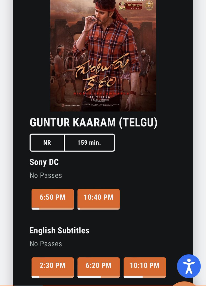 Attention Texas 📍Super Fans !! 🇺🇸
Galaxy Theatres( TheColony, TX)  Opened Bookings for GK 
Grab Your Tickets 🎟️ 

Link: galaxytheatres.com/movie/Grandsca…

#GunturKaaramUSA #GunturKaaram 
#GunturKaaramPremiersOnJan11