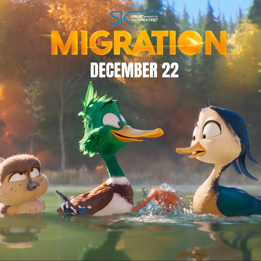 Migration- NOW PLAYING exclusively in theaters. Get your tickets now and join the fun! 🍿🎬✨