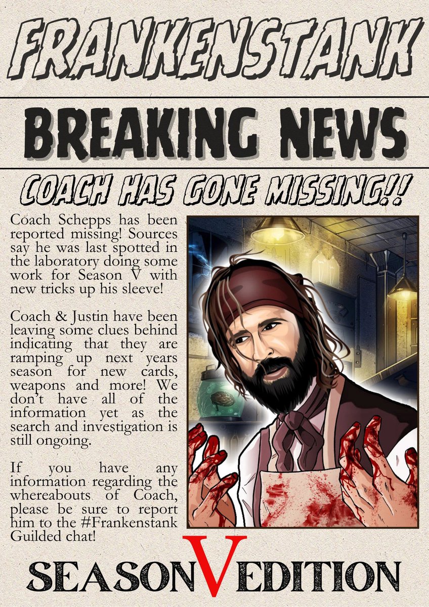 BearFanPete_FF's tweet image. Has anyone seen @CoachSchepps #Titletribe members? What can he and @JustinFF_ be cooking up in the laboratory???
COMING SOON 
#FrankenstankV
