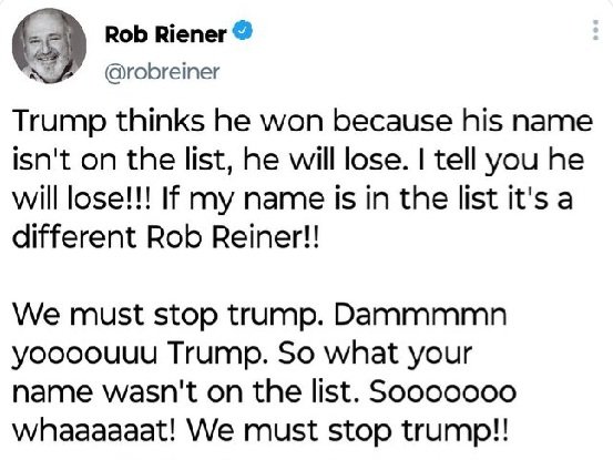 bixoooo's tweet photo. @robreiner YOU are on the list you filthy fat Child Molesting POS. It's NOT a " Different rob reiner " it's YOU. How stupid do you think people are ? #Shorteyes #Pedo #RobReinerChildMolester ๐๐ป https://t.co/kJmfMBZemP