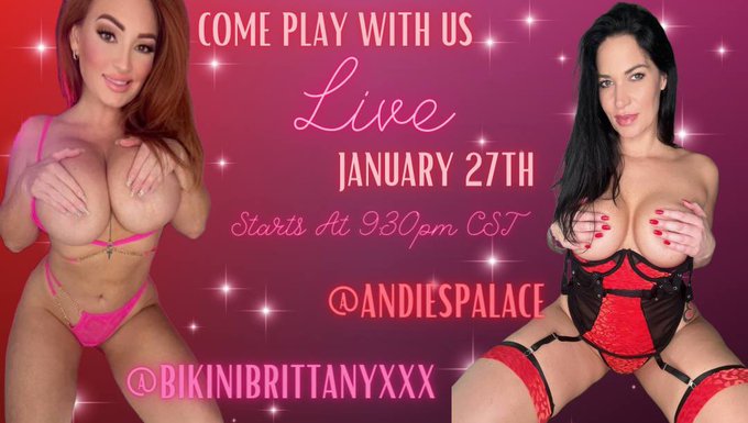 Guess what &hellip; your favorite girls are going to be LIVE this month again .. subscribe to us .. this year