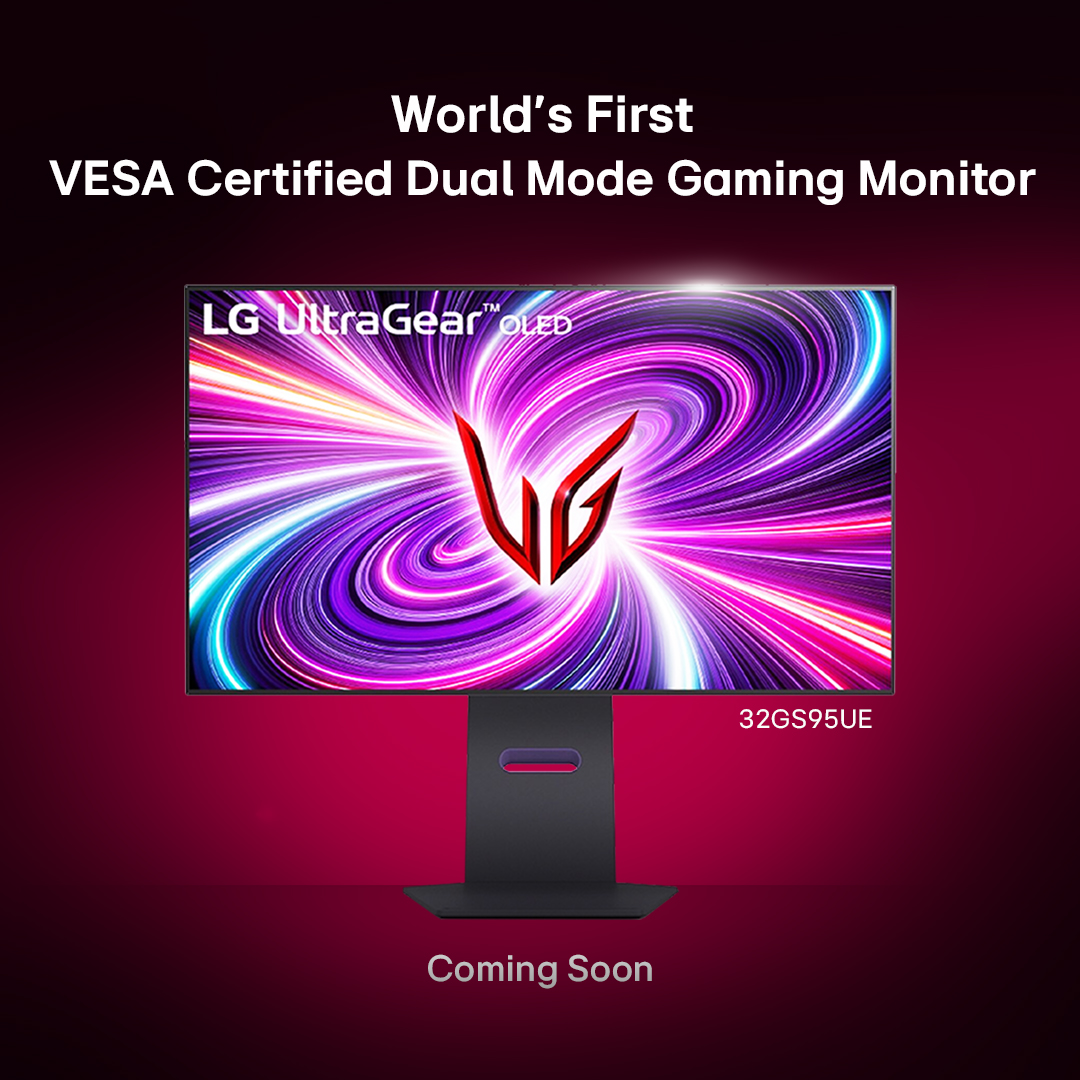 LG_UltraGear on X: Proudly introducing LG UltraGear '32GS95UE' 4K OLED  gaming monitor! Delivers optimized gaming experiences with World's 1st  'VESA CERTIFIED' Dual Mode ✔️ UHD 240Hz ✔️ FHD 480Hz Be The FIRST
