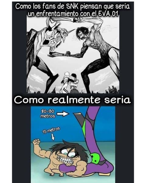 Y pensar que hay quienes piensan que podria contra Godzilla... que mide 120 metros 🤡🤡🤡🤡