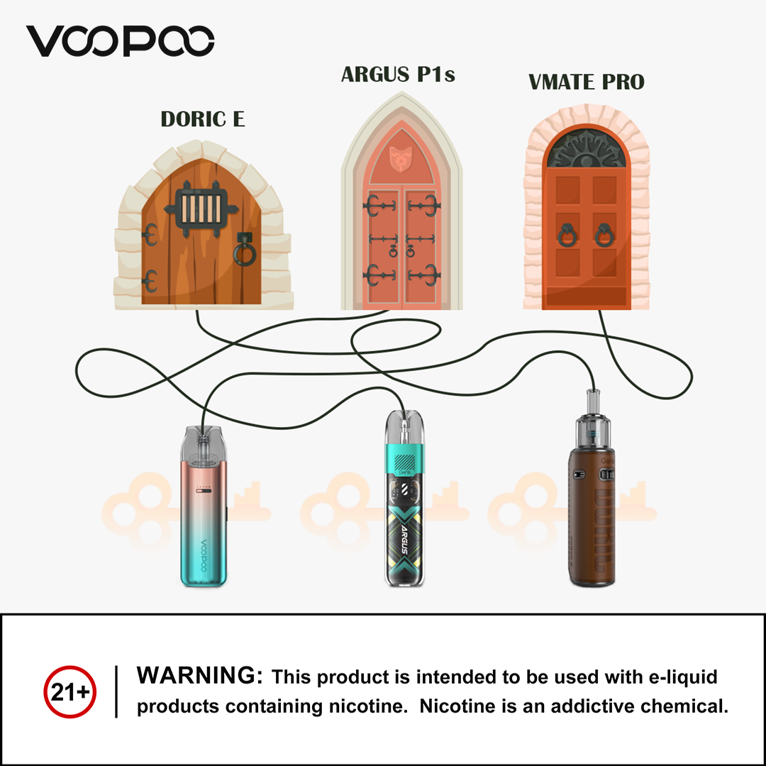 VOOPOO_OFFICIAL's tweet photo. Join us in the engaging ๐ค ๐๐ช๐๐ฏ๐ฏ๐๐ฃ๐ ๐พ๐ค๐ฃ๐ฉ๐๐จ๐ฉ ๐ค.
Can you identify the products that correspond to each door? Come and find out the key to open it! ๐คญ๐คญ๐คญ
#voopoo #voopoovmatepro #vmatepro #voopoopod #vmatefamily #DoricE #argusp1s #quizzes #contests #newproduct https://t.co/H3WtrOc6ns