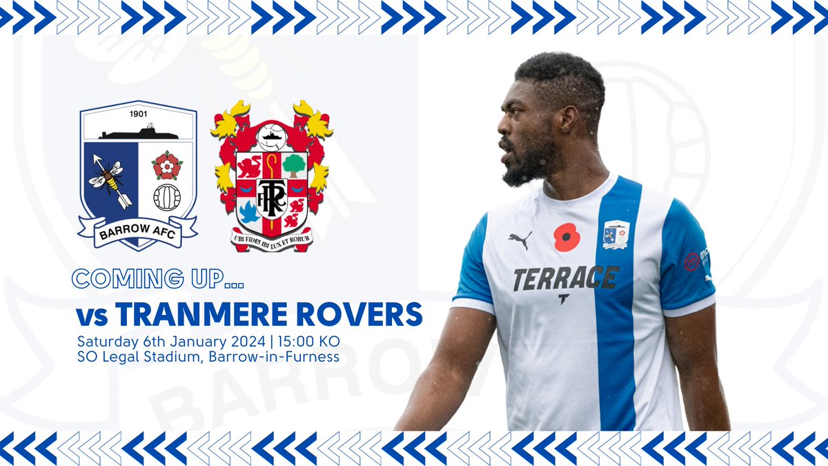 Yes Bluebirds, it's just 1️⃣ day until we're back in action ⚽️

Get your Tranmere tickets here ⬇️

👉 barrowafc.seatlab.com

#WeAreBarrow
