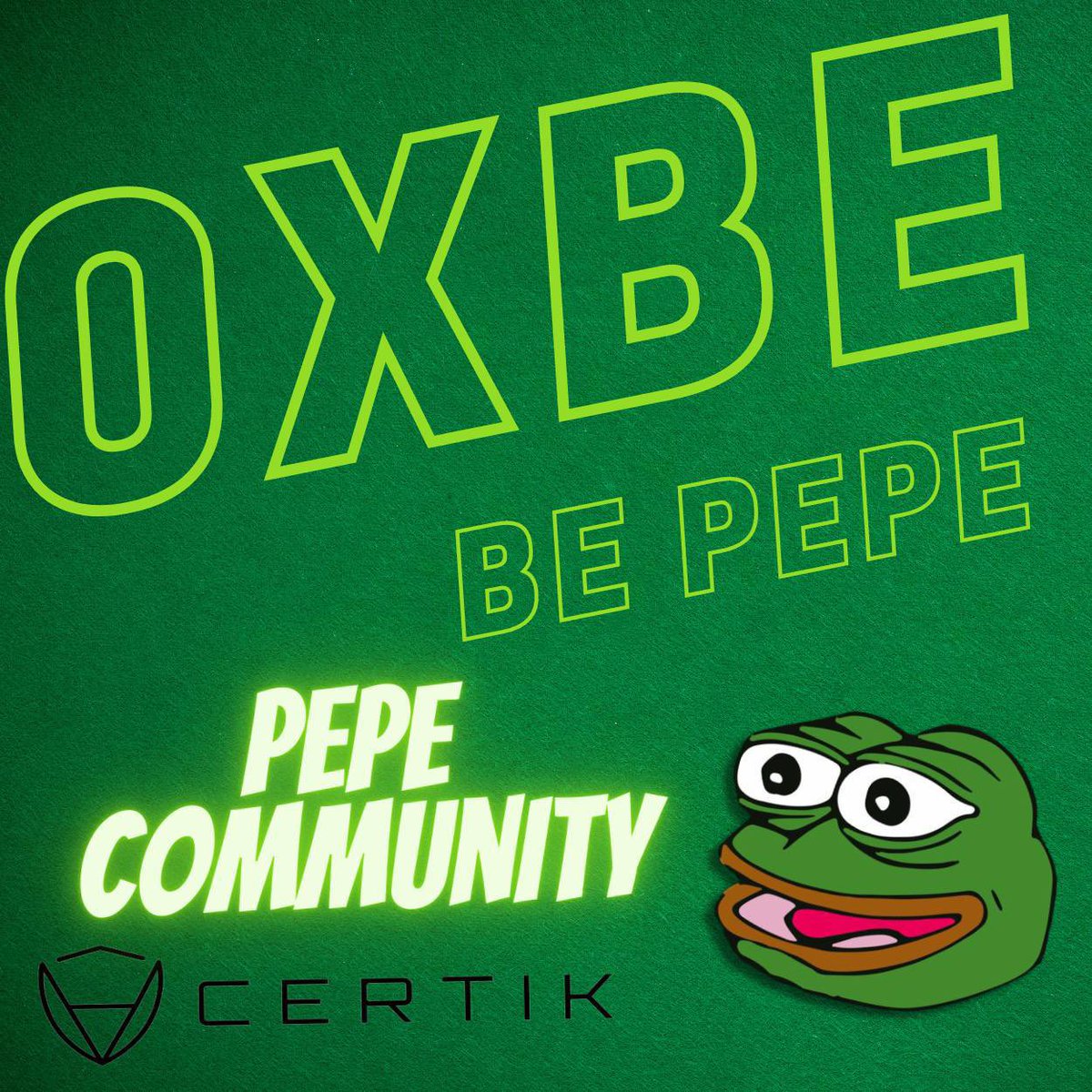 0XBECamsta83's tweet photo. @SonOfJacob__ @JakeGagain @PepeCommunity_ @CertiK #PepeCommunity #ChangingDeFi #Certik #0xBE https://t.co/dcFX2mPo26