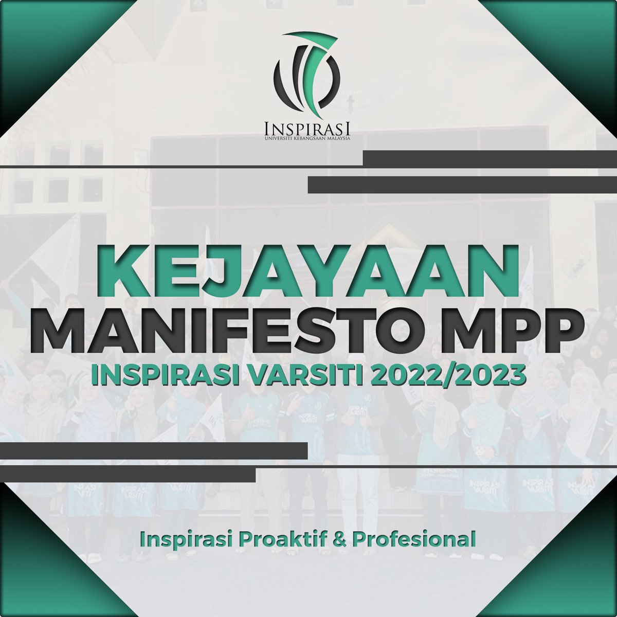 InspirasiV's tweet photo. ⚜️ [ KEJAYAAN MANIFESTO MPP INSPIRASI VARSITI TERLAKSANA ] ⚜️

Inspirasi Varsiti UKM tetap setia berkhidmat dalam menunaikan janji dan amanah yang telah diberikan.

"Inspirasi Proaktif &amp; Profesional"

#ActionInReality 
#AyuhBerinspirasiBersama
#UniversitiWatan
#NafasBaharu https://t.co/Nyun9hvVkp