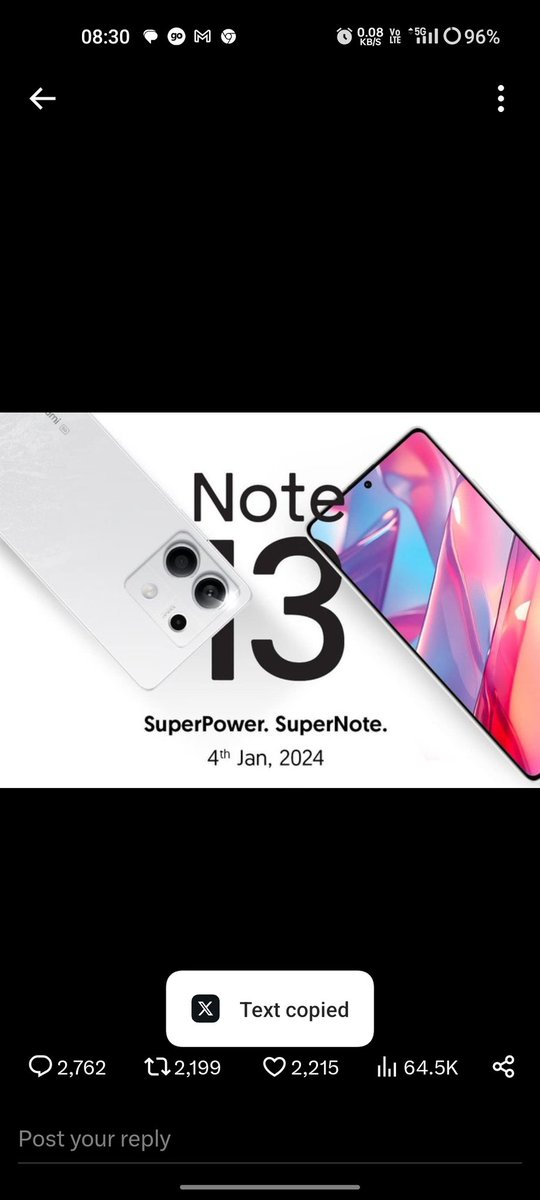 mukesh2547's tweet photo. @stufflistings D. 108MP main camera
#SuperNote #RedmiNote13       5G #RedmiNote13xstufflistingsarmy
@Preetiagga 
@munishgarg1614 
@gargmanish1614 https://t.co/rylfBUkuRQ