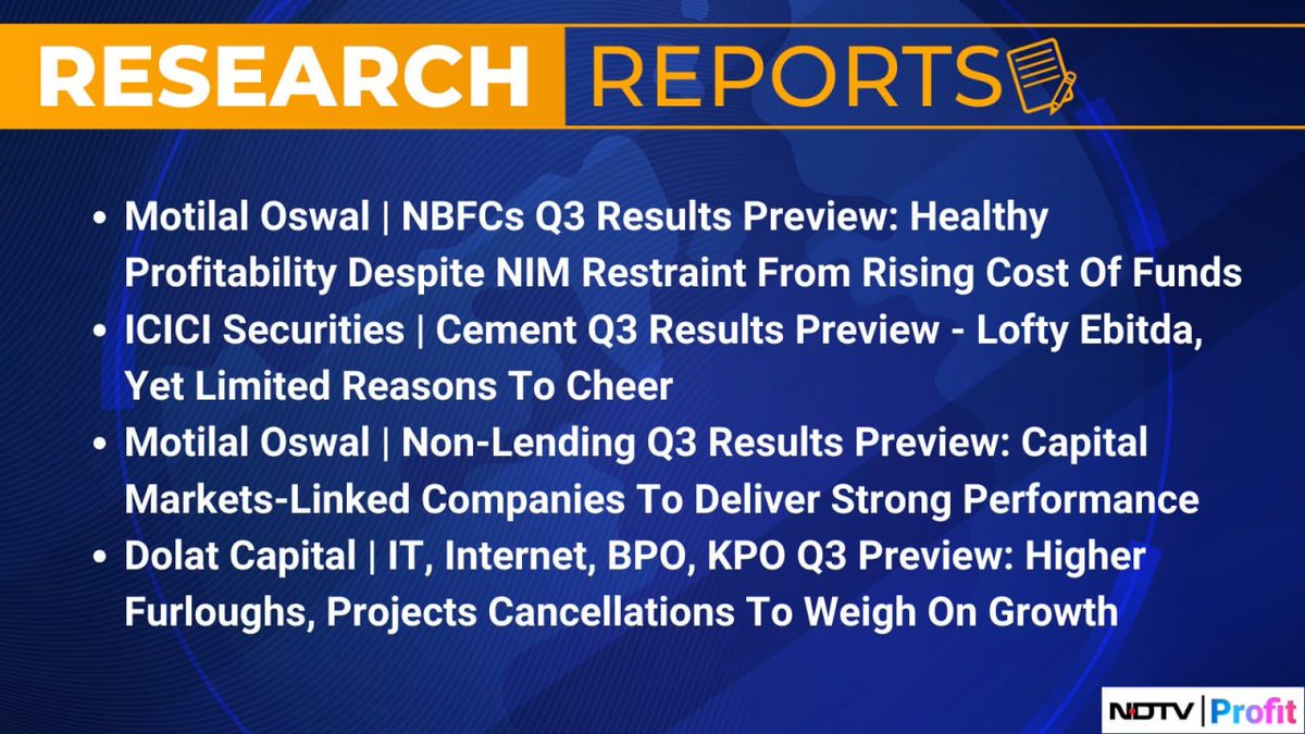 InSMEmpire's tweet image. Research Reports
#ResearchReports #StockMarket #StockmarketIndia #ICICI #IT #BPO #INTERNET #KPO #NDFC