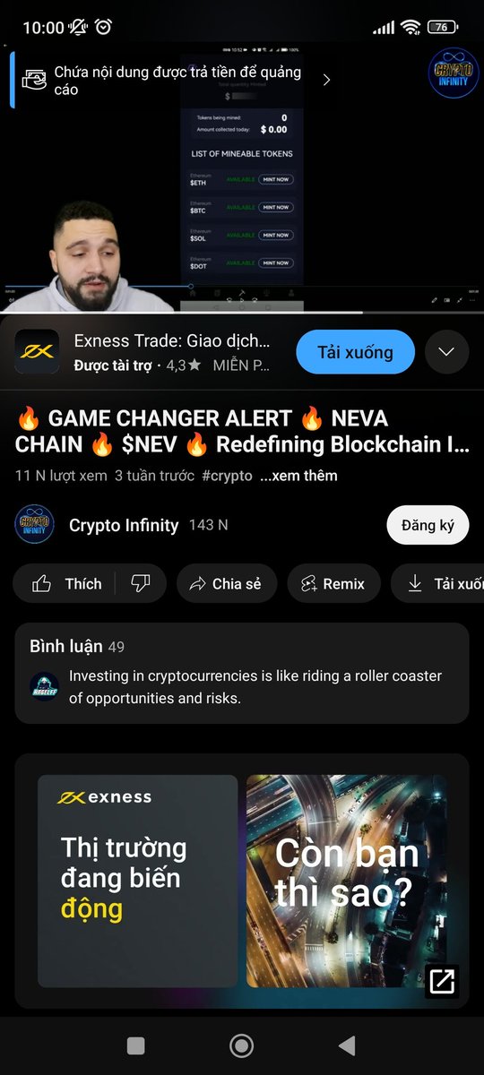 HunhMinho3's tweet photo. @Peter05849988 @FaberEdwar27413 @NevaChain_NEV Ngu mà mồm to thế KOL 143k Sub buff con này mà mày còn nói scam thì mày nên đi chết là vừa https://t.co/KgLoGuHYS9