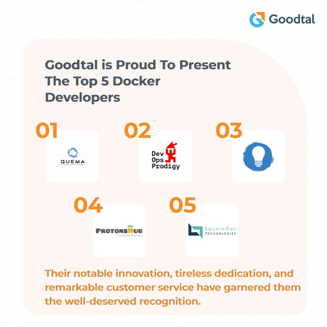 Goodtal_'s tweet photo. Are you looking for Docker developers to build solutions for your Docker app development needs?

Check out the list and hire Docker developers to merge your DevOps with Docker.
https://t.co/KukXudctP8 

#GoodTal #Goodfirms #b2b #docker #dockerdevelopment #development https://t.co/0vRTyxiceR