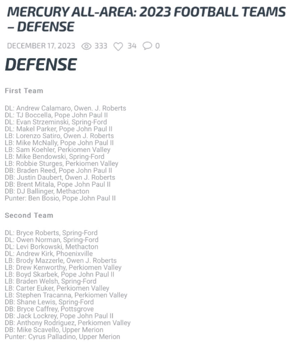 Mike Scavello (@mike_scavello7) on Twitter photo I am blessed to have received Mercury All Area second team as a DB. <a href="/PaPrepLive/">PA Prep Live</a> papreplive.com/football/mercu… I am blessed to have received Mercury All Area second team as a DB. <a href="/PaPrepLive/">PA Prep Live</a> papreplive.com/football/mercu…