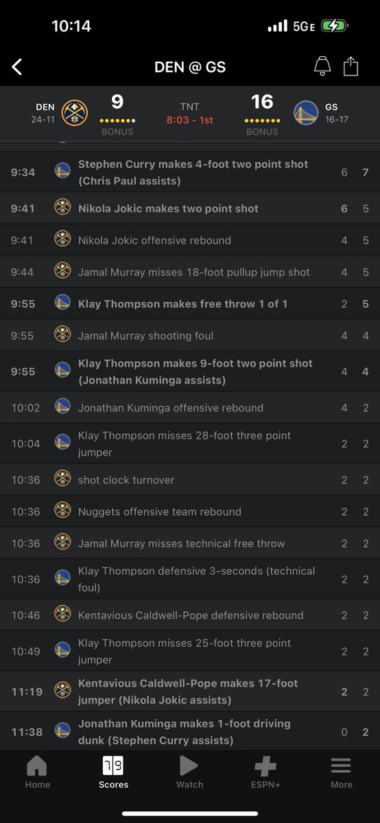 murphbeenhavin's tweet photo. https://t.co/KbyalU7iMa

The NBA put Jonathan Kuminga offensive rebound for this Michael Porter Jr bucket 🤣🤣🤣🤣 smh they be cheating too obviously https://t.co/gH96HmjICD