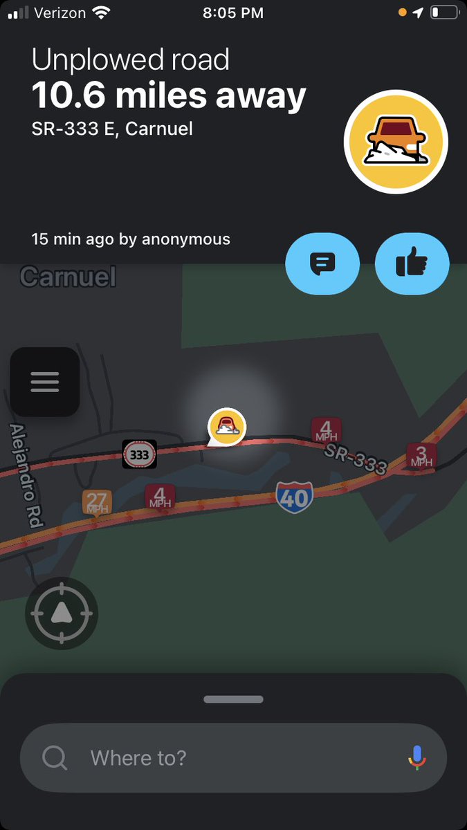 BrianPrice8's tweet photo. @NMDOT It’s not where’s Waldo tonight, it’s where’s DOT as hundreds stuck on i40 trying get home to east mountains due to unplowed roads and a traffic light in tijeras that backs up traffic https://t.co/qcEphzDTTo