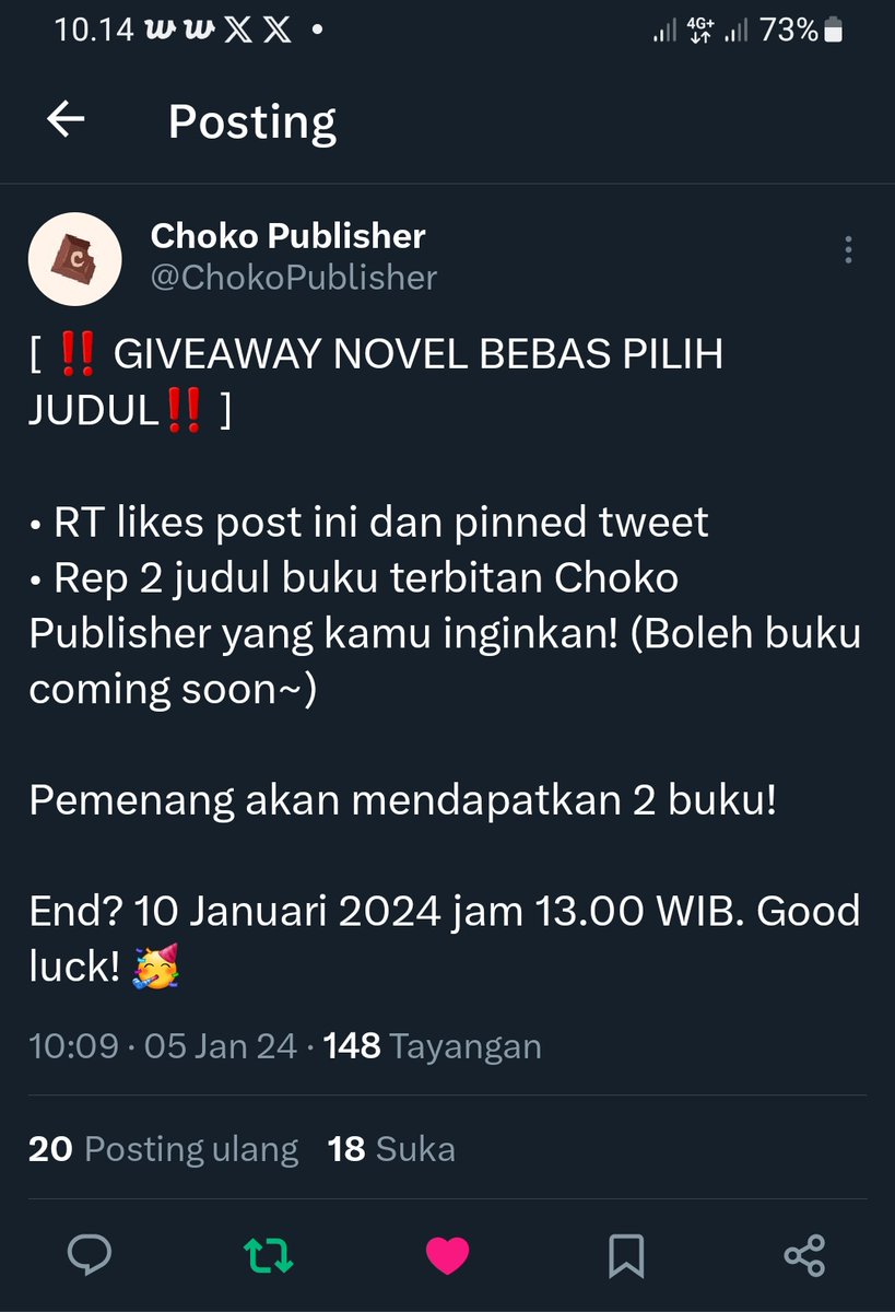 strrnsmine's tweet photo. @ChokoPublisher done min, semoga dapat aku mau 67 hari terakhir satya sama yogiga's, ya tuhan semoga dapat https://t.co/c9foTrIUrx