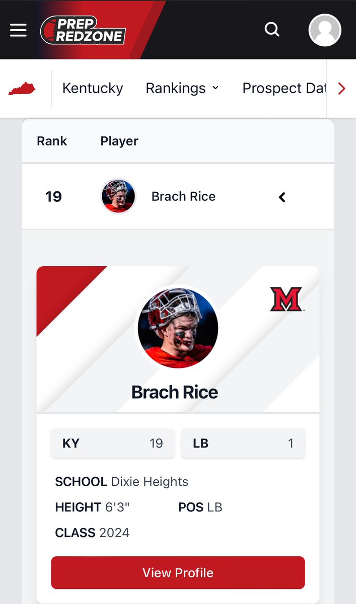 Thank you <a href="/PrepRedzoneKY/">Prep Redzone Kentucky</a> for ranking me as the #1 LB in the state of KY! It is honor! <a href="/CoachPBurke/">Patrick Burke</a>