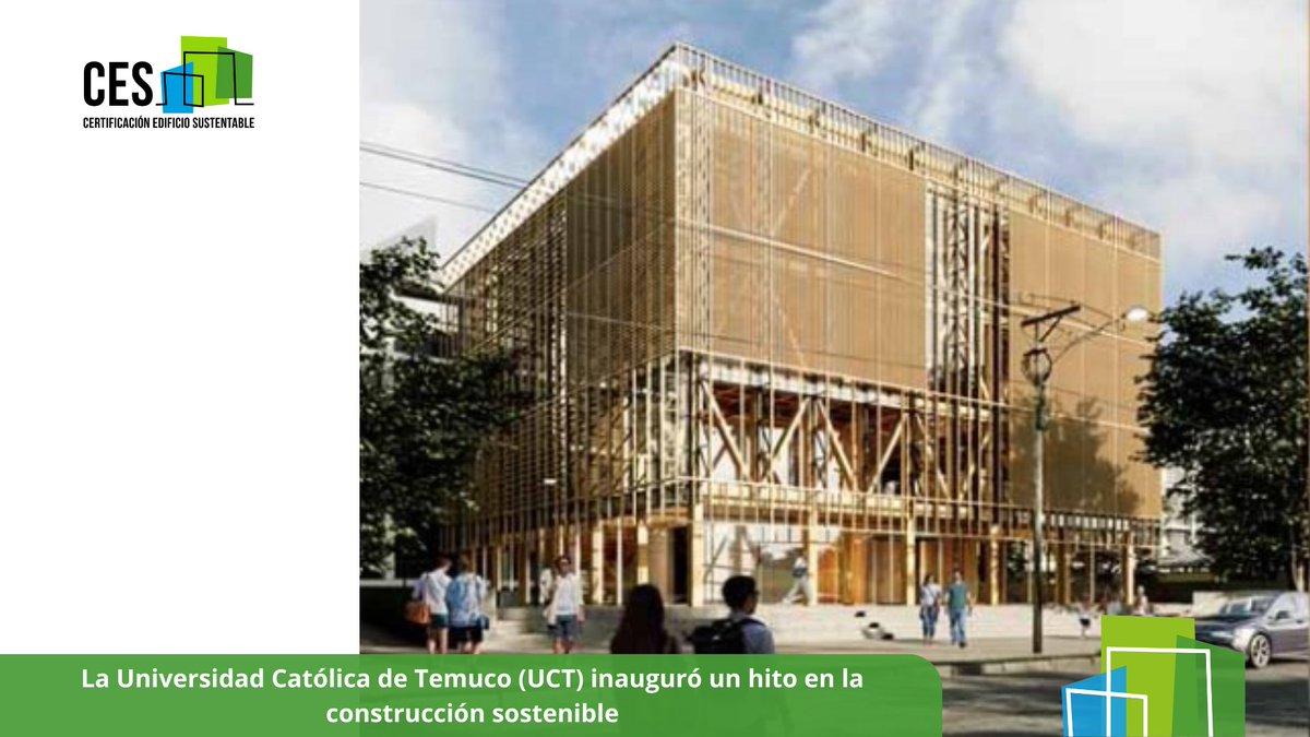 🏥🌿 La Universidad Católica de Temuco (UCT) inauguró un hito en la construcción sostenible: el moderno edificio médico será el más alto del país, construido en madera laminada y certificado como sustentable. temucotelevision.cl/web/2023/12/26…