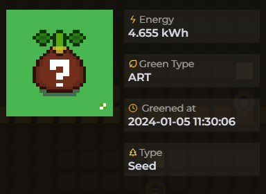 scitecanalyst's tweet photo. @arkreen_network The first GreenBTC NFT minted in 2024 is a Genesis Seed NFT. How lucky! Keep building with Arkreen! https://t.co/SXLJM3OnCa