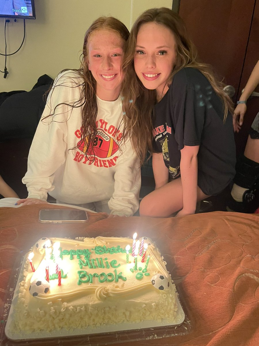 Day one of the Palestine tournament in the books! 
Went 2-0 today!

Ended the day with pizza and celebrating our birthday girls- Millie and Brook!

Excited for day 2 tomorrow!!