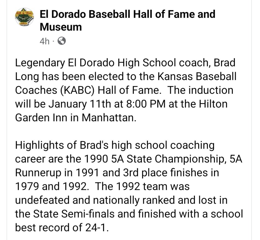 El Dorado KS Post 81 Baseball tweet media