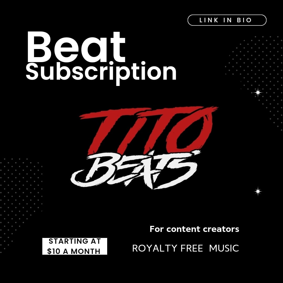 6titobeats9's tweet photo. Need background music? Beat subscription link in bio. For YouTube channel videos or podcasts or instructional videos #royaltyfreemusic #instrumentalmusic #youtubers #podcasters #vloggers #onlyfan #gamers #twitch #contentcreators #filmmakers #workoutvideos #barbertutorials https://t.co/mOv4qPf9Pw