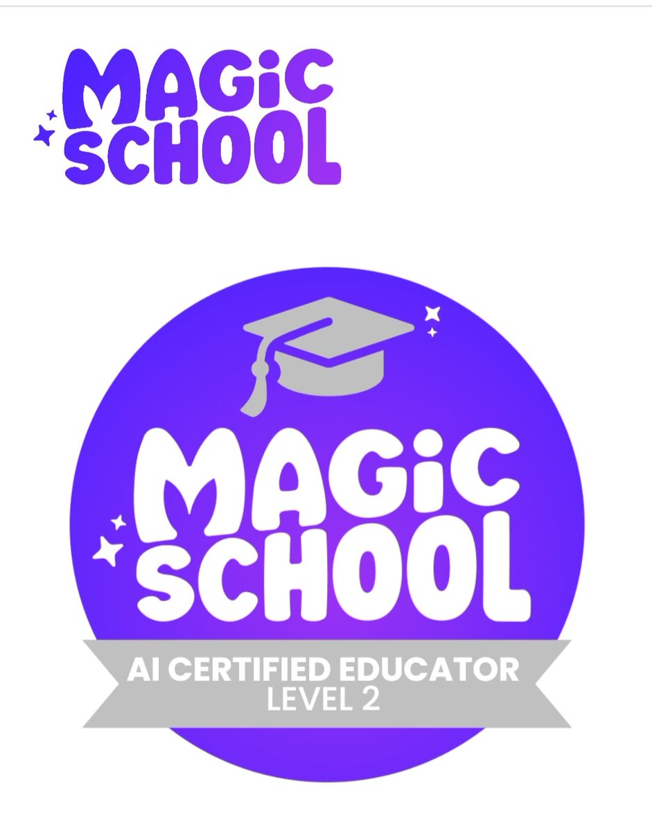 Level 2,
😊 Excited to share that I have successfully completed MagicSchool AI Level 2 Certification!

✨ #MagicSchoolAI 
#InnovativeEducation