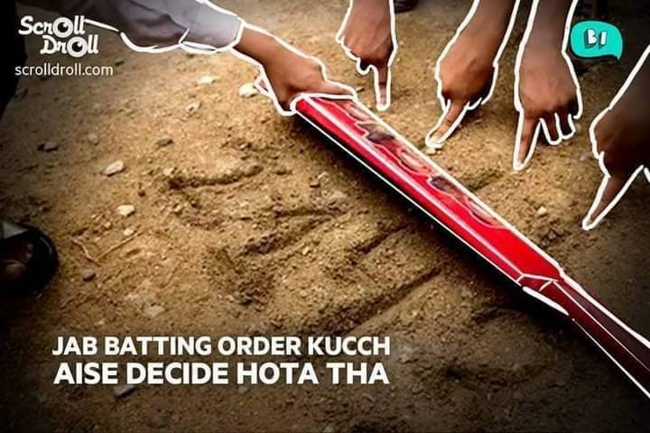 RaiesV's tweet photo. Once upon a time when we used to decide the batting order this way....... https://t.co/lBNVXp8KME
