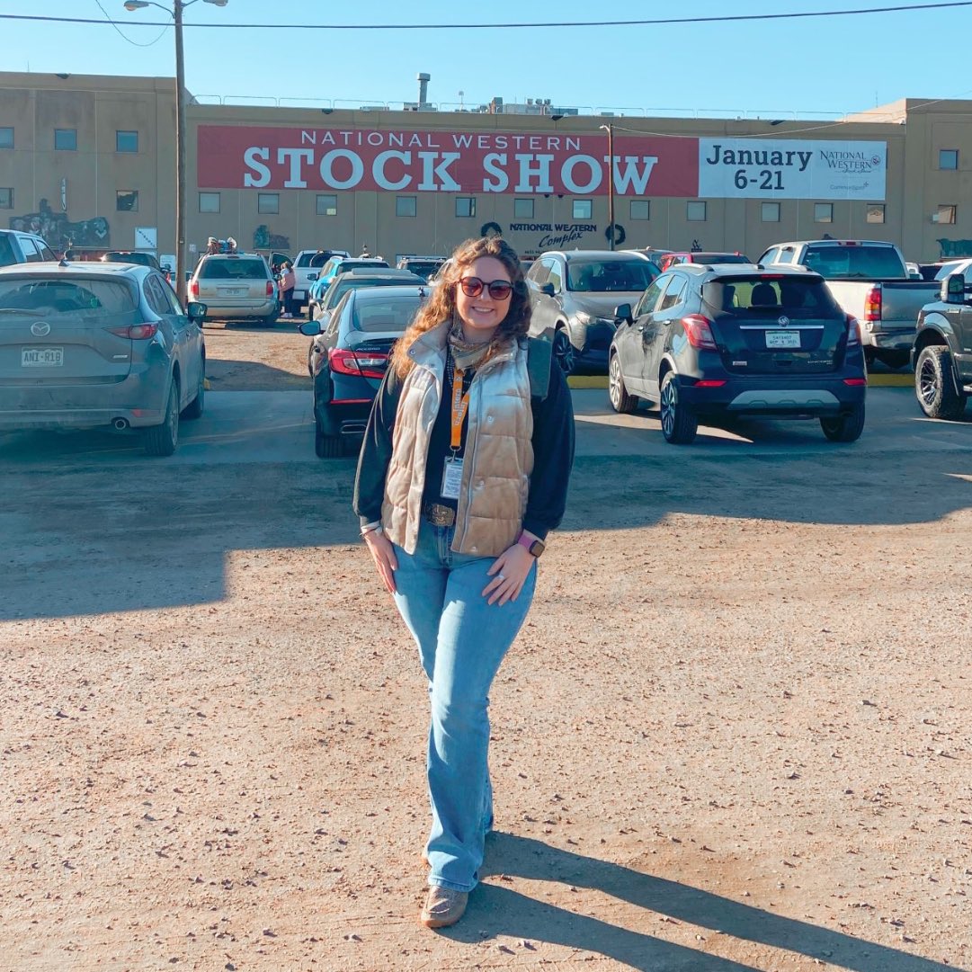 SkyhawkAggie's tweet photo. Internships don’t only have to happen in summer! @utmartin Agribusiness Communications Senior, Amber Wright, is in Denver, Colorado working as the Executive Office Intern for the National Western Stock Show. #HighImpactLearning https://t.co/y2PgNunHTL
