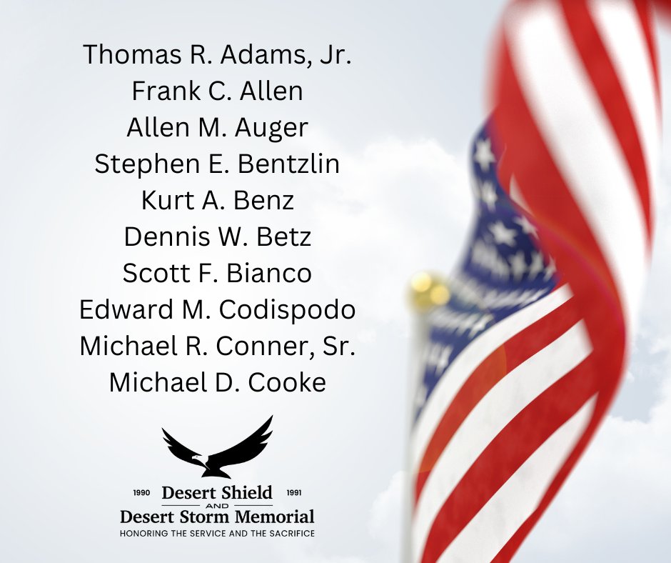 17 Jan 2024 marks the 33rd Anniversary of Operation Desert Storm:  the liberation of Kuwait. As we honor the historic military accomplishment of all our veterans, we remember those who died while deployed. #USMC  Memorial update:  bit.ly/3NKwwVD
bit.ly/constructmemor…