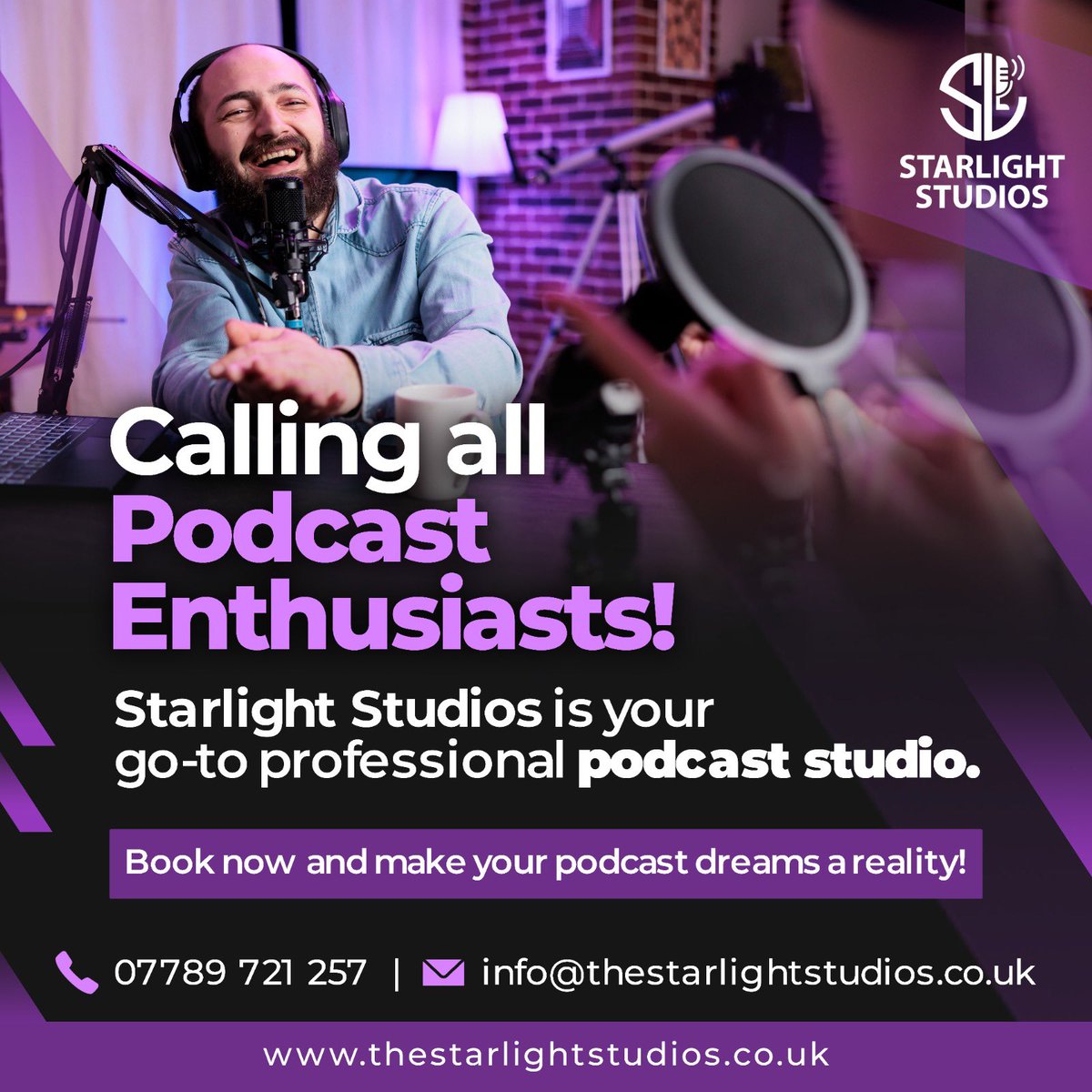 Contact us now to get your podcast idea in motion!

#podcast #podcastproduction #birmingham #uk