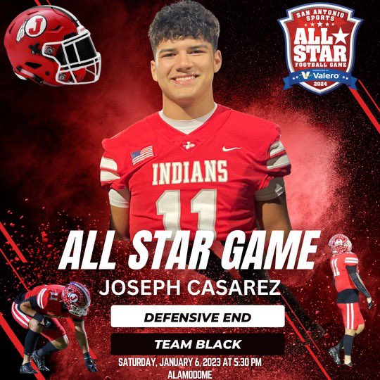 Only a few days to go until we get to watch Joseph in action at the San Antonio Sports All Star game! #LetsGo #cph #JHS #teamblack
