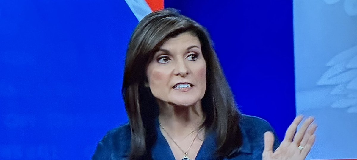 Town Hall ⁦@NikkiHaley⁩ Trumps ⁦@GovRonDeSantis⁩ Poised To Take The Lead GOP @CNN Debate Night Wed Jan 10 - Trump Will Be Apoplectic. She Showed Presidential Prowess & Poise On Foreign Policy Where It Counts!