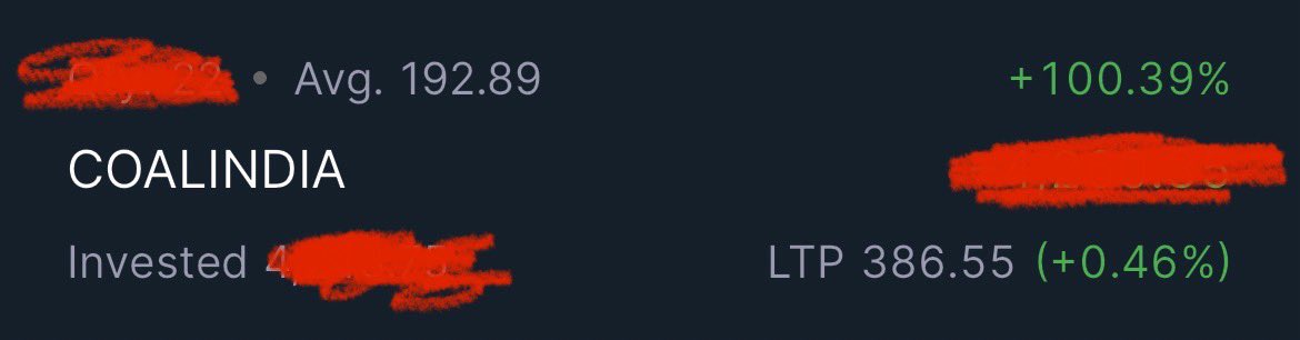 kushaljhamb33's tweet photo. My 4th Multibagger 🥳💰 https://t.co/ZTwYTlkgji